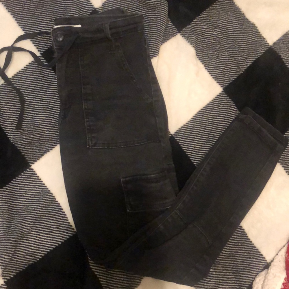 Black cargo pants